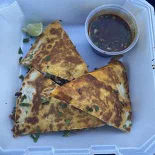 Our famous Birria quesadilla