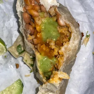 First time here I'm liking it  beans good rice