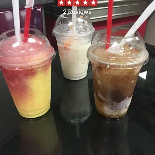 Vanilla con fresa !!! Guayaba y coco