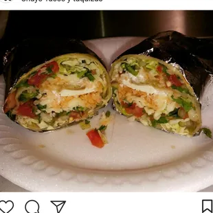 Veggie burrito