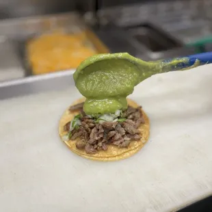 Carne asada taco