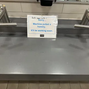 Sinks out of service (this has been fixed, but were out for a good while)