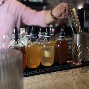 a bartender at a bar