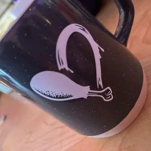 Coffee at brunch. (Cute cup)