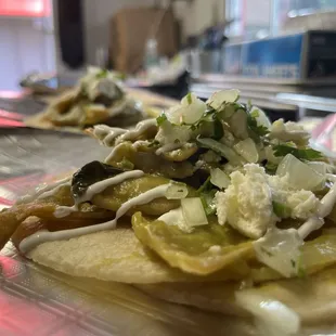 Chilaquiles tacos. DF.