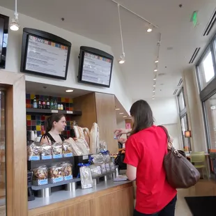 order at the counter inside