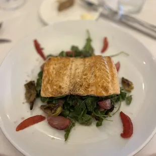 Special today was Blood Orange Salmon over a warm beet salad. Outstanding!