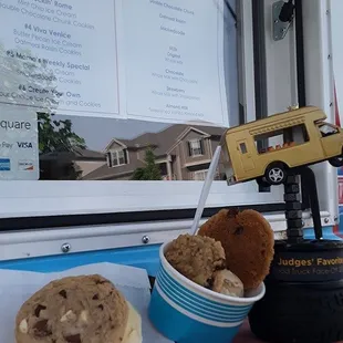 cookies and a car