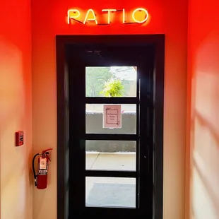 Patio door.