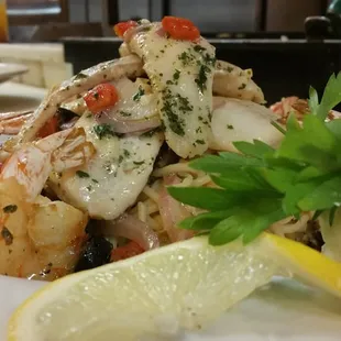 grilled fish, food