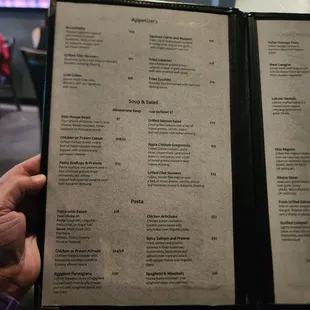 Menu left