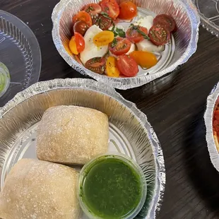 Rolls and Caprese