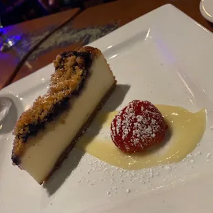 Blueberry lemon cheesecake