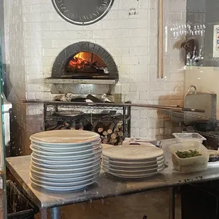 Wood burning pizza oven