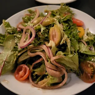a plate of salad