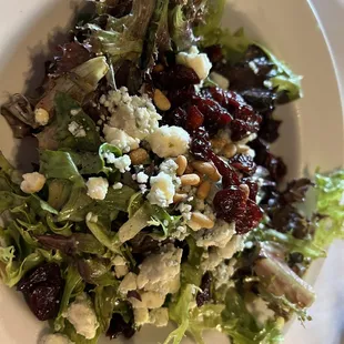 Salad upgrade: Gorgonzola with cherries and pine nuts