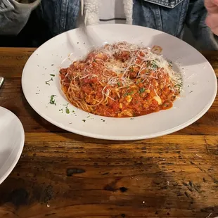 Angel hair pasta was extra garlic