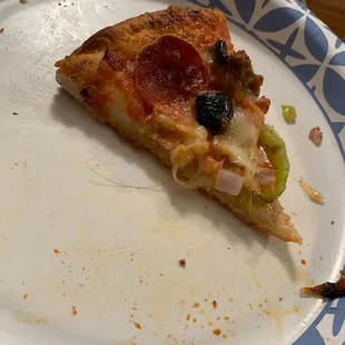 Hair in pizza