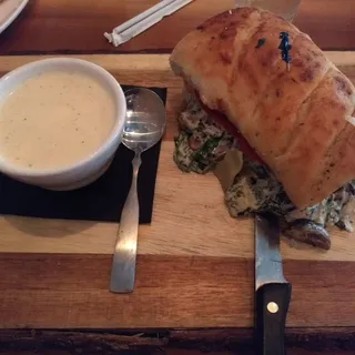 Spinach and Taleggio Sandwich