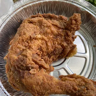 a piece of fried chicken