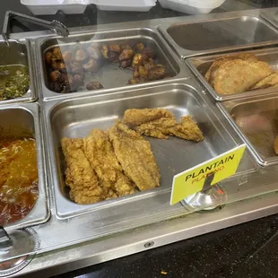 chicken wings and fried chicken, interior