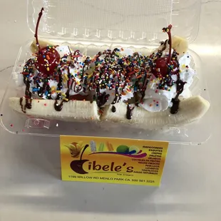 a banana split