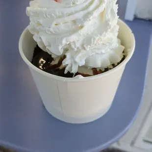 Mississippi mud pie sundae
