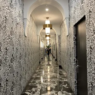 Hallway to the hotel