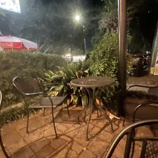 Outdoor seating
