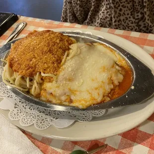 Chicken Parm w/ Spaghetti
