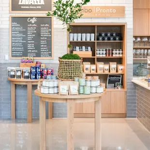 Cafe menu &amp; retail