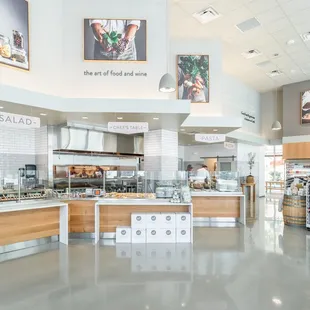 salad, chef's case &amp; pizza