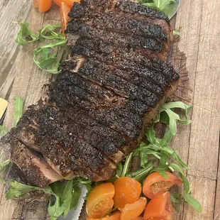 44 Farms Steak - New York Strip (Tailgate Style) the steak was cooked to perfection.