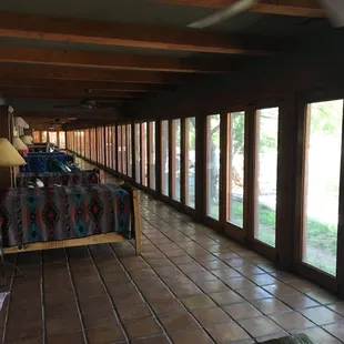 I stayed at the end of this long vacant hallway, next to the room where Justice Scalia died.  I wondered why the staff was giggling.