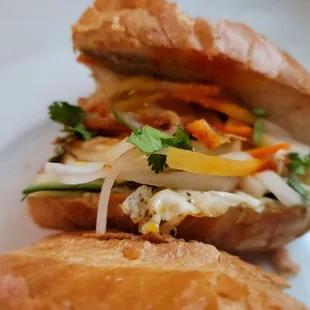 Fried egg Banh Mi