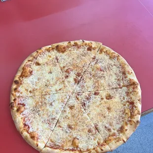 a pizza on a table