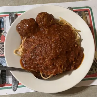 Spaghetti and Meatballs
