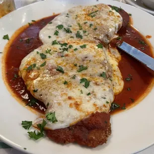 Breaded pork Parmesan