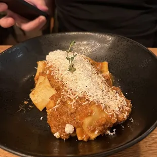 Lamb ragout pappardelle