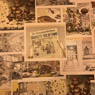 Wallpaper in bathroom, adorable