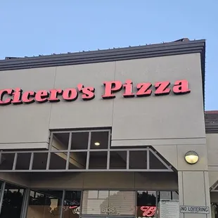 the front of a restaurant