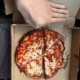 Shrunken Pizza.