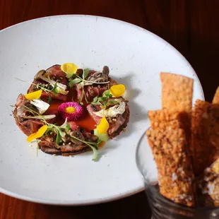 Beef Tiradito photographed by @damoneats