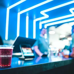Cidercade has dozens of hard ciders and seltzers available, all made by us!  Non-alcoholic soda is also available.