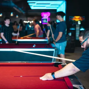 Cidercade has almost 300 classic and modern arcade games, pinball machines, skee-ball, pool tables, air hockey, and more!