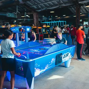 Cidercade has almost 300 classic and modern arcade games, pinball machines, skee-ball, pool tables, air hockey, and more!
