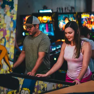 Cidercade has almost 300 classic and modern arcade games, pinball machines, skee-ball, pool tables, air hockey, and more!