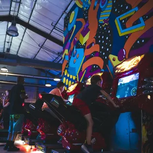 Cidercade has almost 300 classic and modern arcade games, pinball machines, skee-ball, pool tables, air hockey, and more!