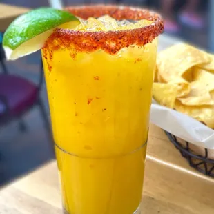 Virgin mango margarita - mango tasted more like sour pineapple, will not order this flavor again (07/2023)