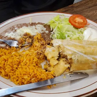 Beef chimichanga